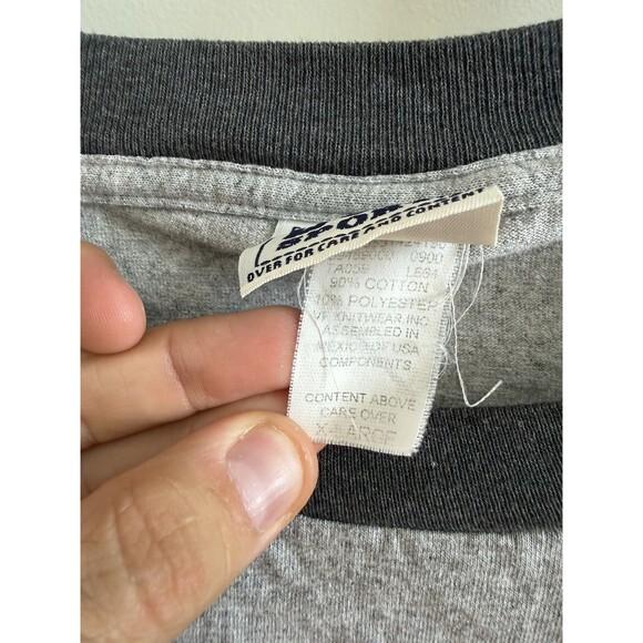 Lee Sport New York Mets Major League Baseball XL Grey Puff Print Embossed VTG - Picture 7 of 7